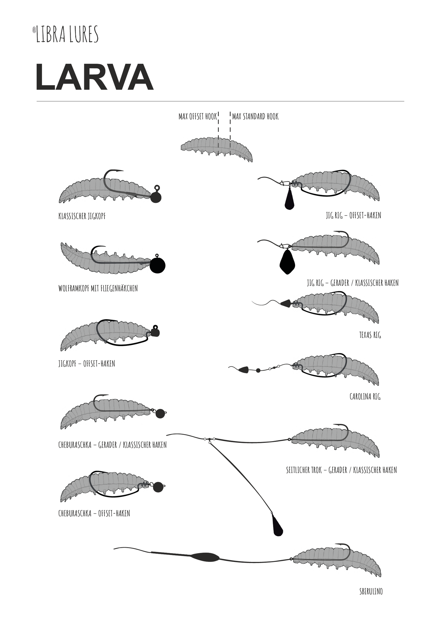 Libra Lures - Larva 35mm - 006 - Hot Yellow