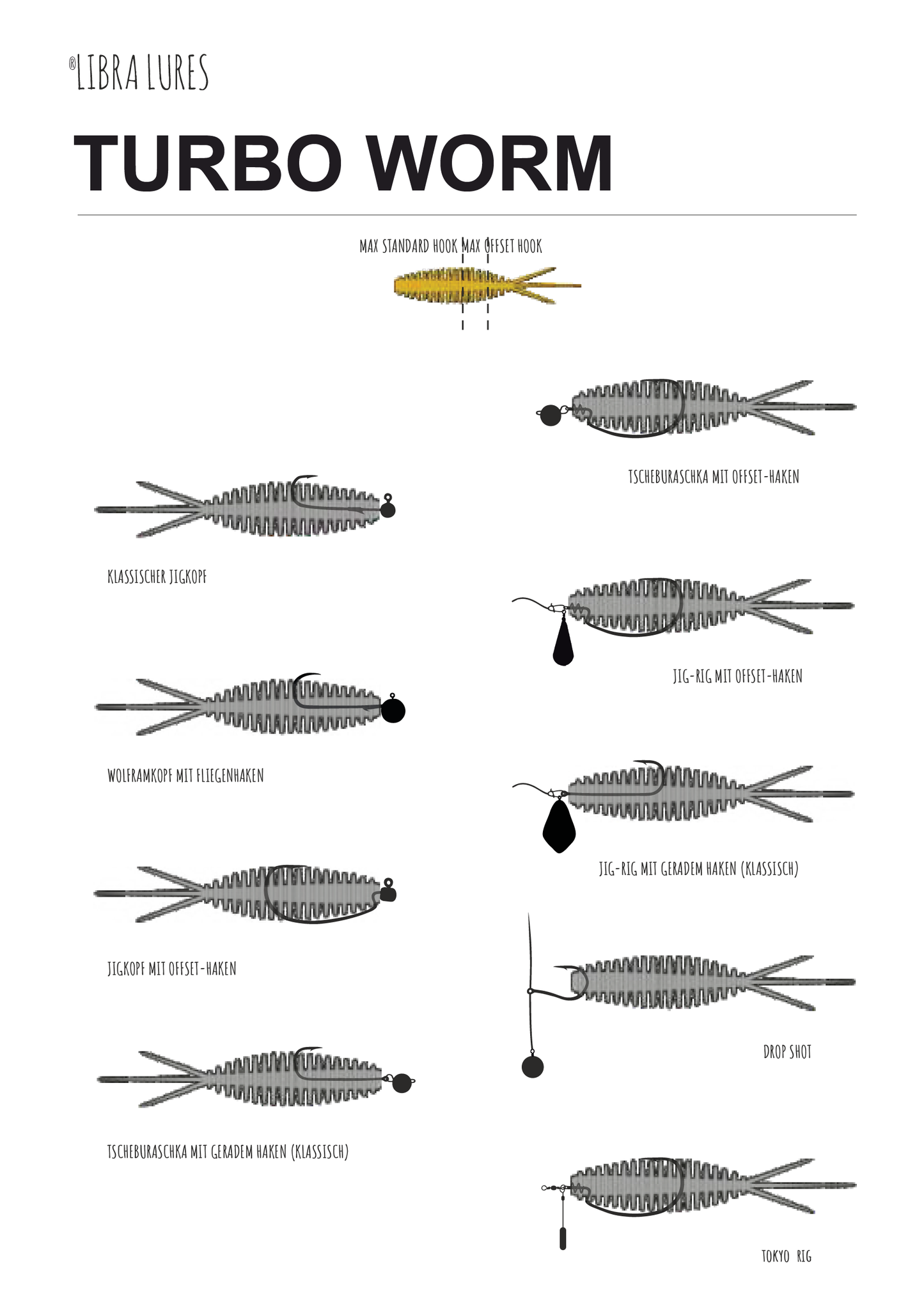 Libra Lures - Turbo Worm - 019 - Hot Pink